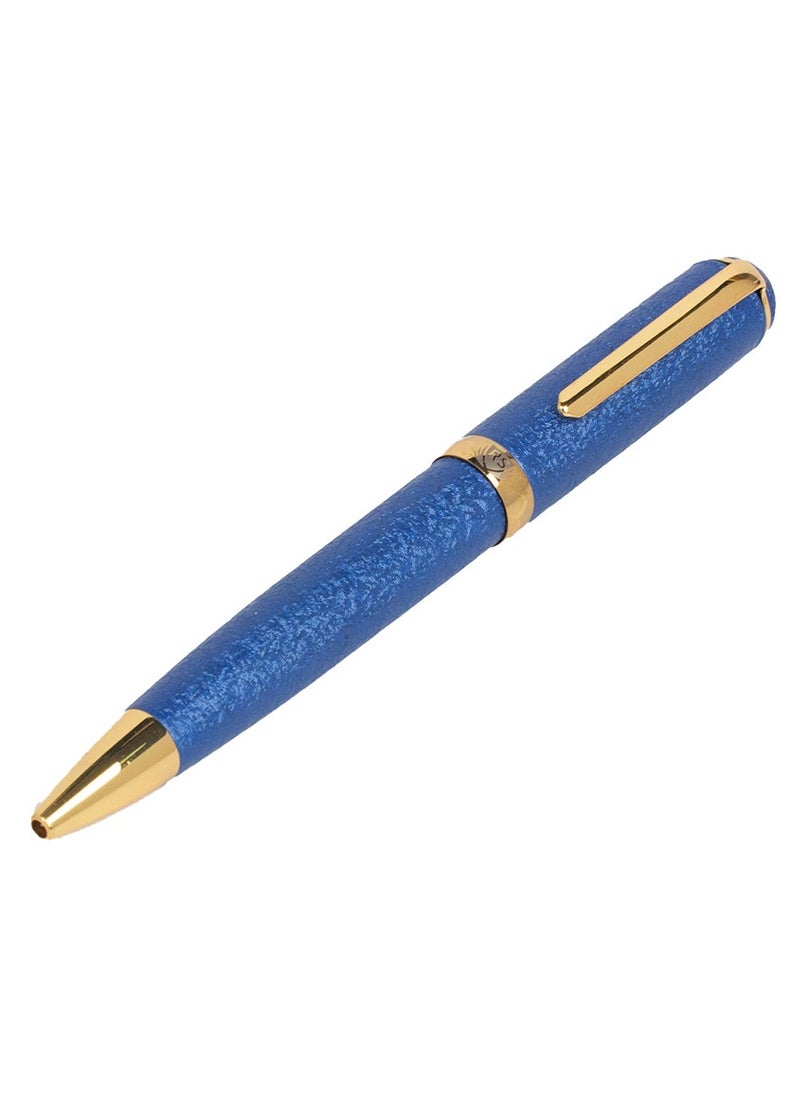 RS Men's RS pen in blue and gold metal with blue ballpoint  - Image 3