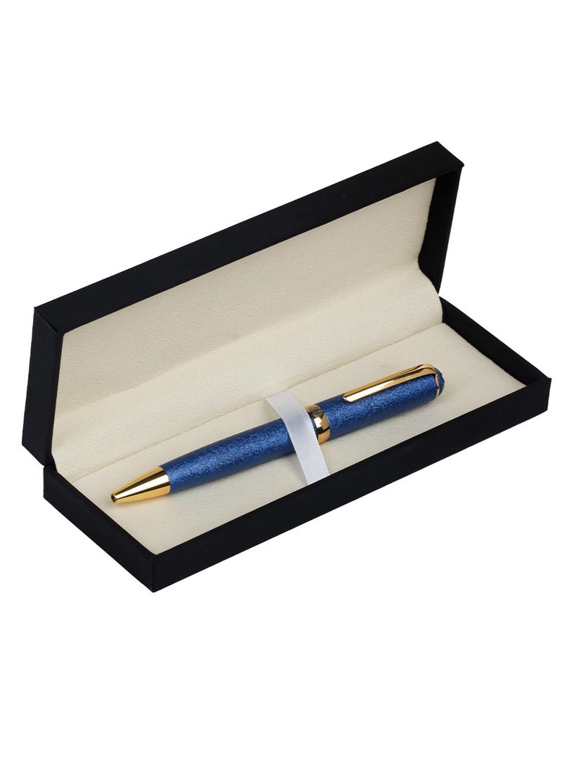 RS Men's RS pen in blue and gold metal with blue ballpoint  - Image 4