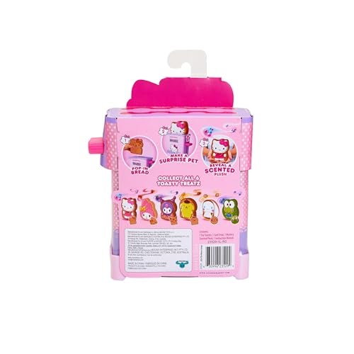 Cookeez Makery محماصة كوكيرز ميكري Hello Kitty وأصدقائها توستي تريتز | مفاجأة قماشية قابلة للضغط ومعطرة | خبز قابل للدخول، 6 شخصيات قابلة للجمع - Image 4