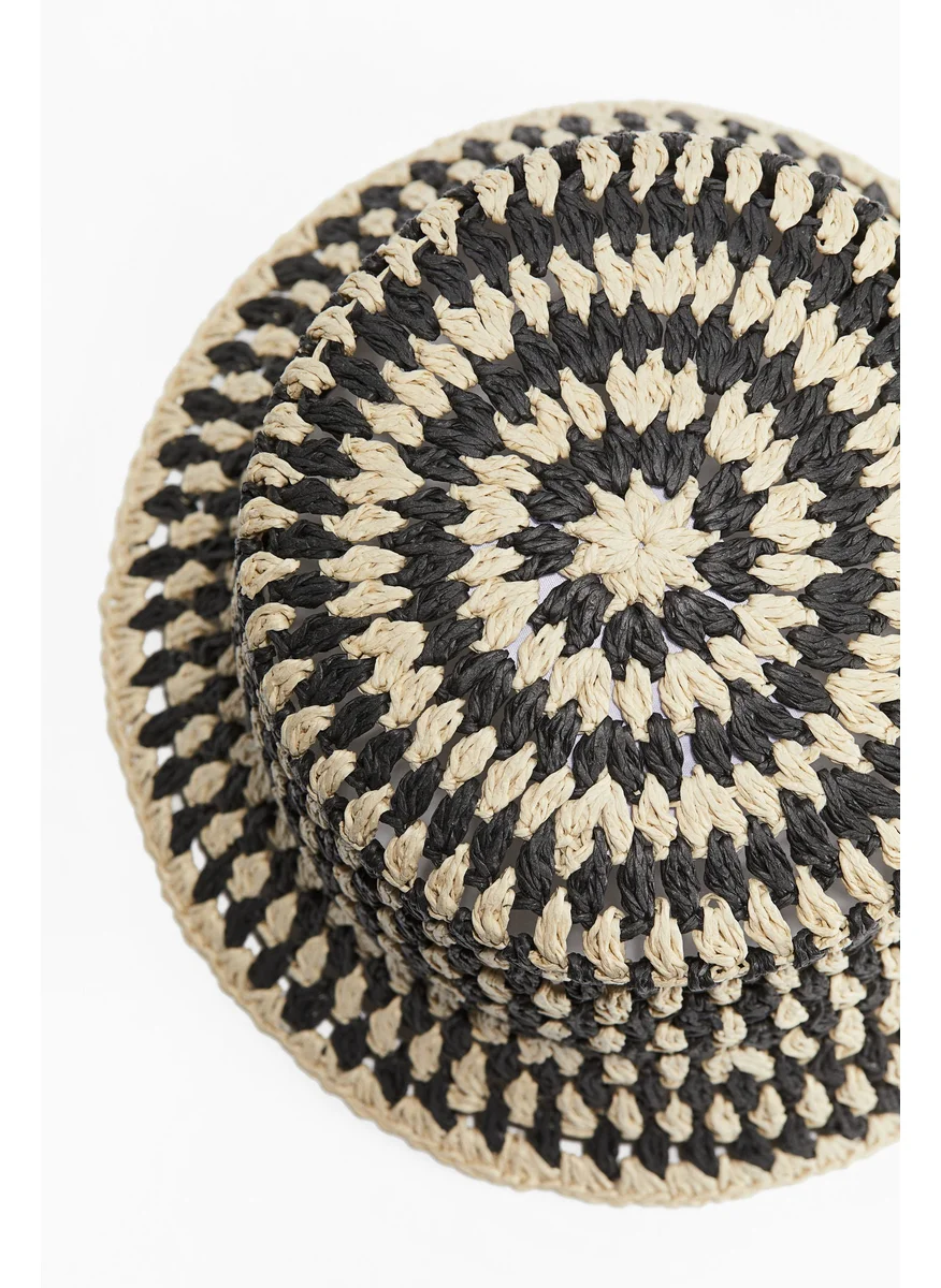 اتش اند ام Straw Bucket Hat