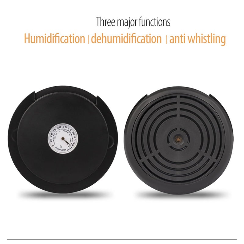 3 in 1 Guitar Soundhole Humidifier Cover for 100 103mm Diameter Black - Image 5