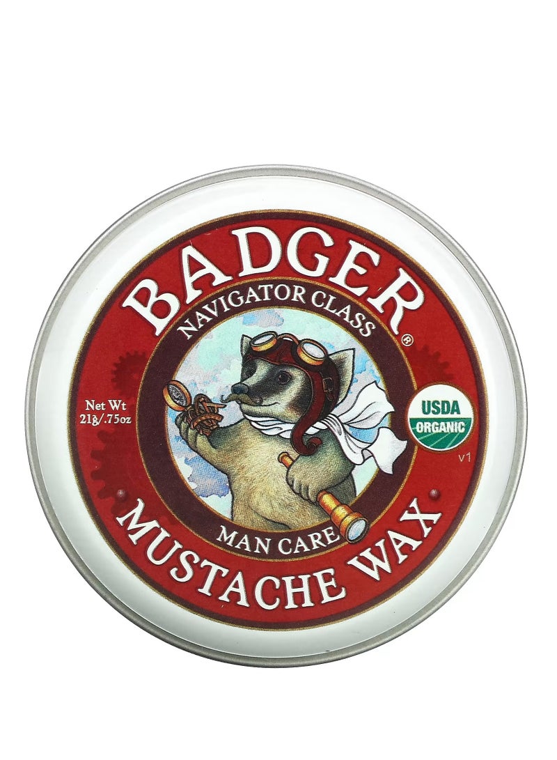 Badger, Organic Mustache Wax, 0.75 oz (21 g)