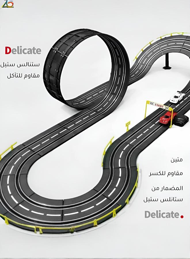 Joudiplay Two-player 7-meter track car toy + 4 electric remote control cars - Image 5