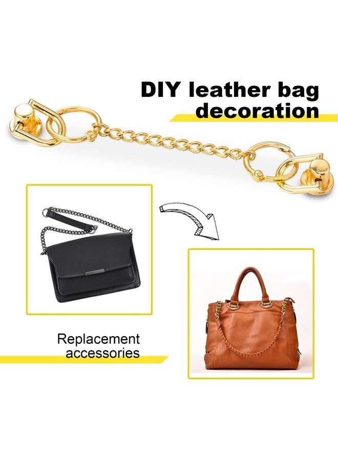 Ferraycle 24 Pcs 360 Degree Rotatable Ball Post Head Buttons D Ring Stud Screw Metal Ring Head Buttons Rivets With Hole Punch For Diy Leather Craft Purse Decoration (Gold Silver) - Image 5