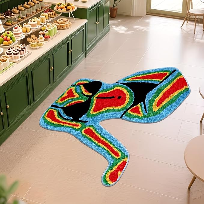 Tnessential Aesthetic Colorful Human Figure Rug - Image 1