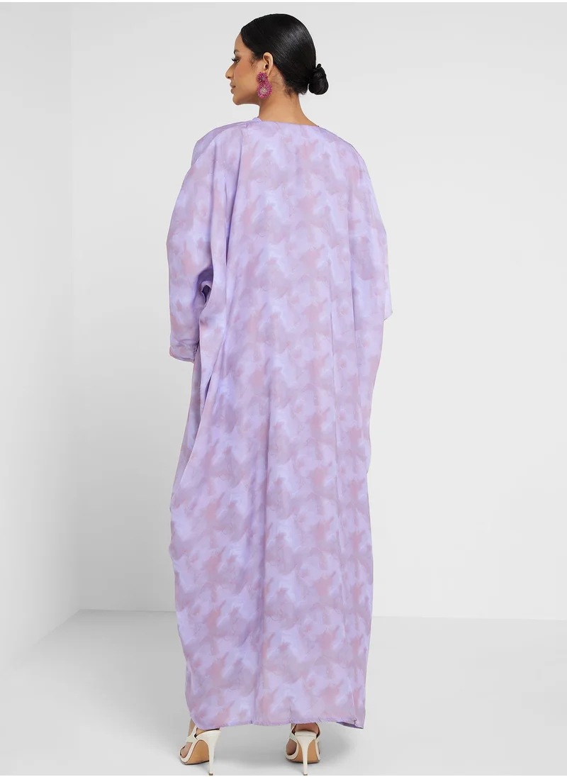 Khizana Printed Abaya