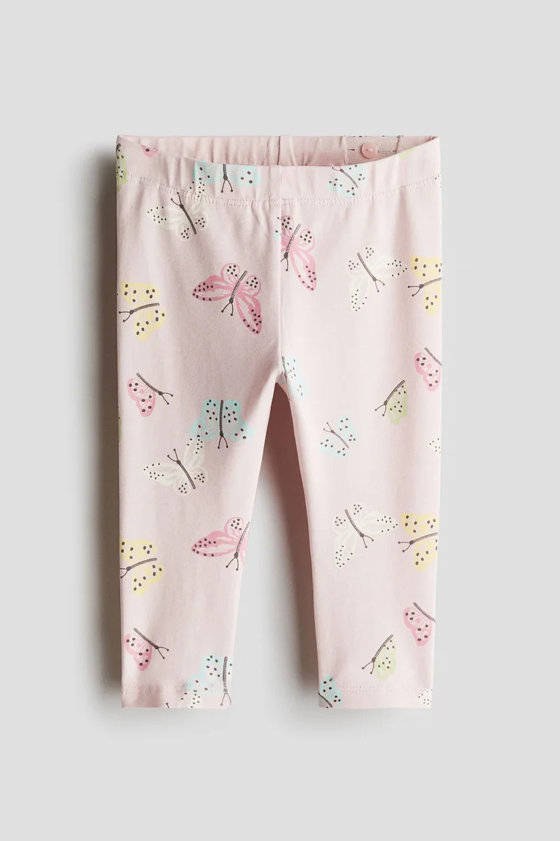 H&M Printed cotton leggings