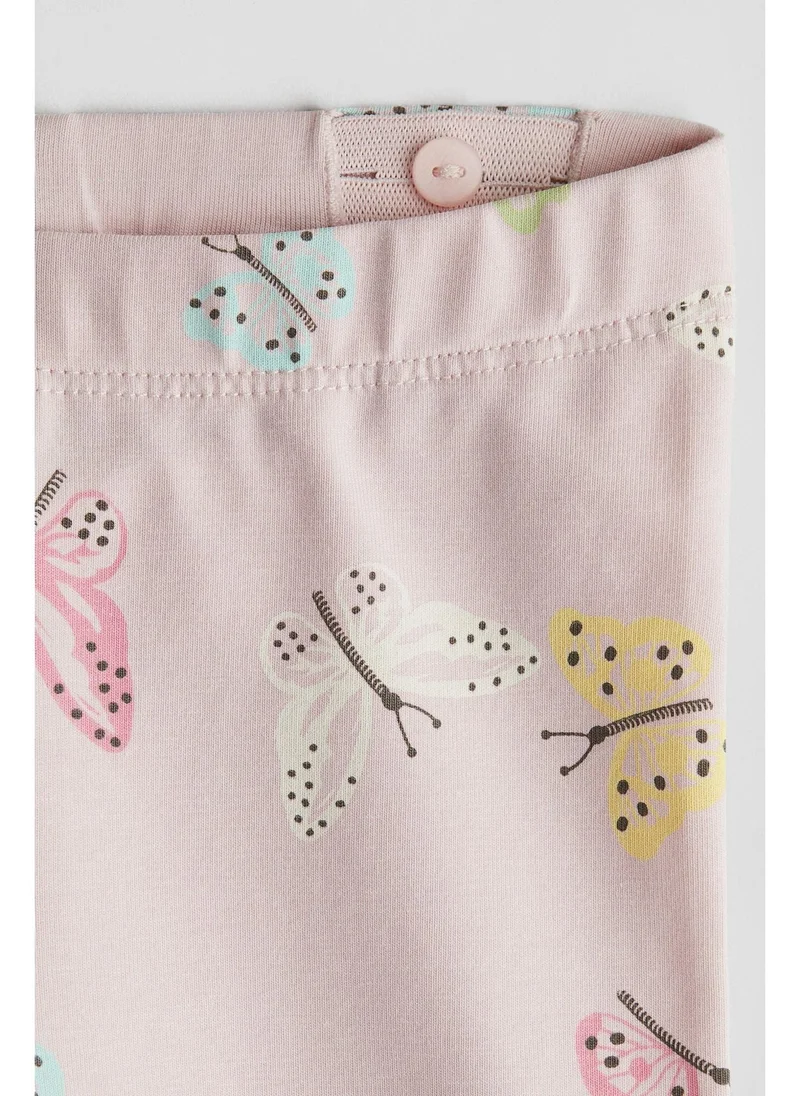 H&M Printed cotton leggings