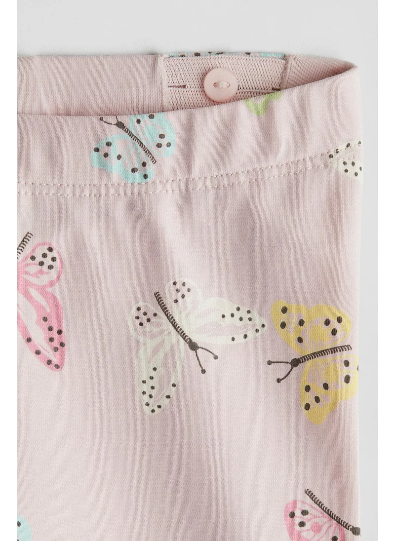 H&M Printed cotton leggings