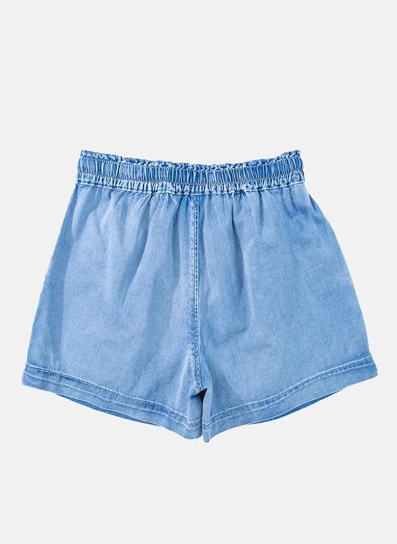 YUNIQEE Blue Pain Casual Shorts