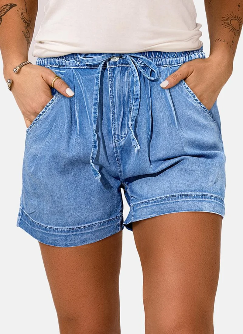 يونيكي Blue Pain Casual Shorts