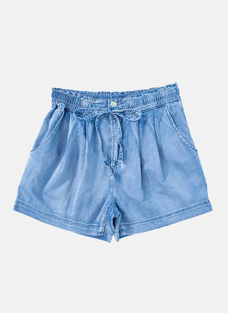 YUNIQEE Blue Pain Casual Shorts