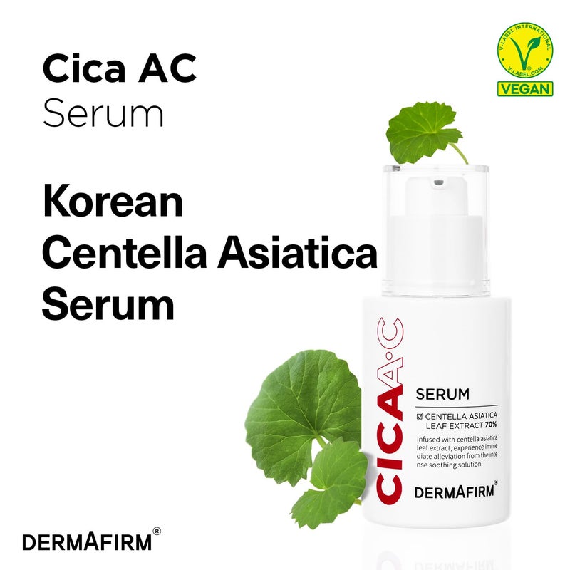 DERMAFIRM CICA AC Serum for Acne-Prone Skin â€“ Korean Facial Serum with Exosome, Centella Asiatica, Niacinamide, Salicylic Acid & Vitamin B3 â€“ Hydrating & Calming, 1.01 fl oz - Image 3
