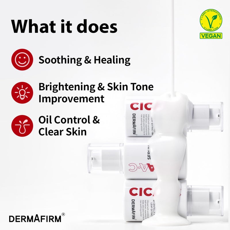 DERMAFIRM CICA AC Serum for Acne-Prone Skin â€“ Korean Facial Serum with Exosome, Centella Asiatica, Niacinamide, Salicylic Acid & Vitamin B3 â€“ Hydrating & Calming, 1.01 fl oz - Image 5