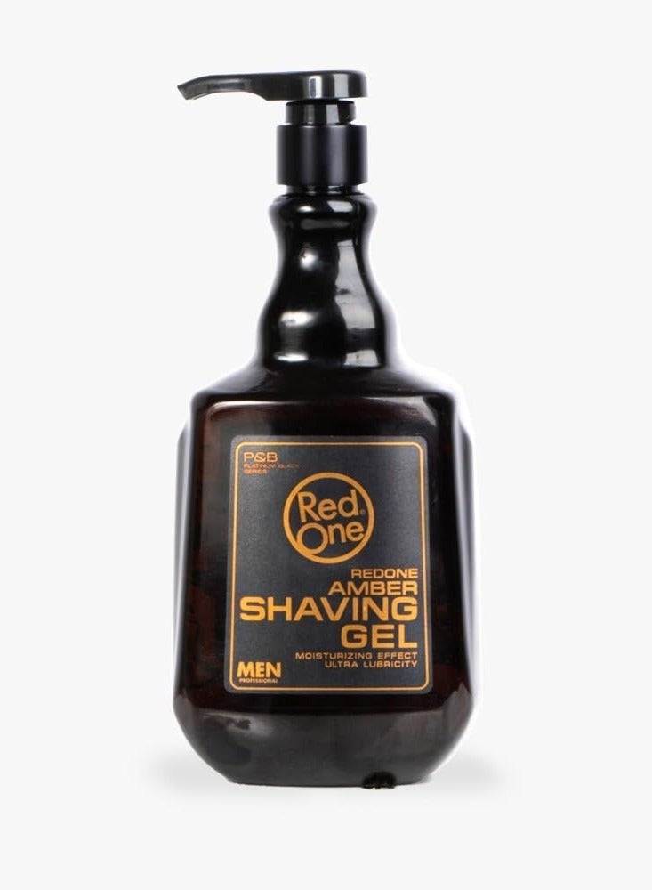 RedOne Shaving Gel Amber 1000ml – Smooth Shave with Beard Softening Formula - Image 1