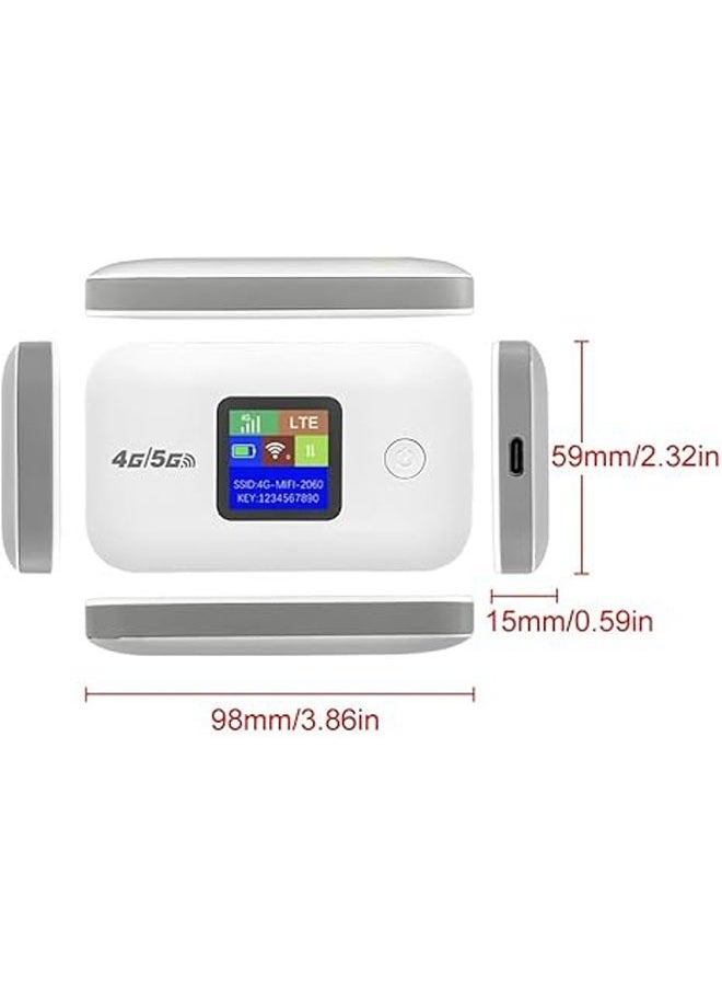 جنرال - 4G / 5G لاسلكي واي فاي راوتر محمول مودم 3000mAh عالية السرعة المحمولة الآسيوية السفر واي فاي مودم مع فتحة بطاقة سيم مشاركة ما يصل إلى 10 أجهزة - Image 1
