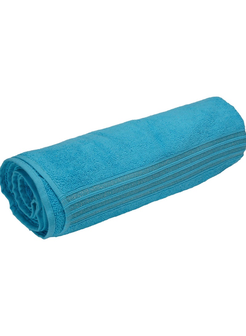 Home-Tex Design Hometex Design Luxurious And Soft Light Blue 550 GSM Bath Towel Perfect For Home and Home Decor - Image 5
