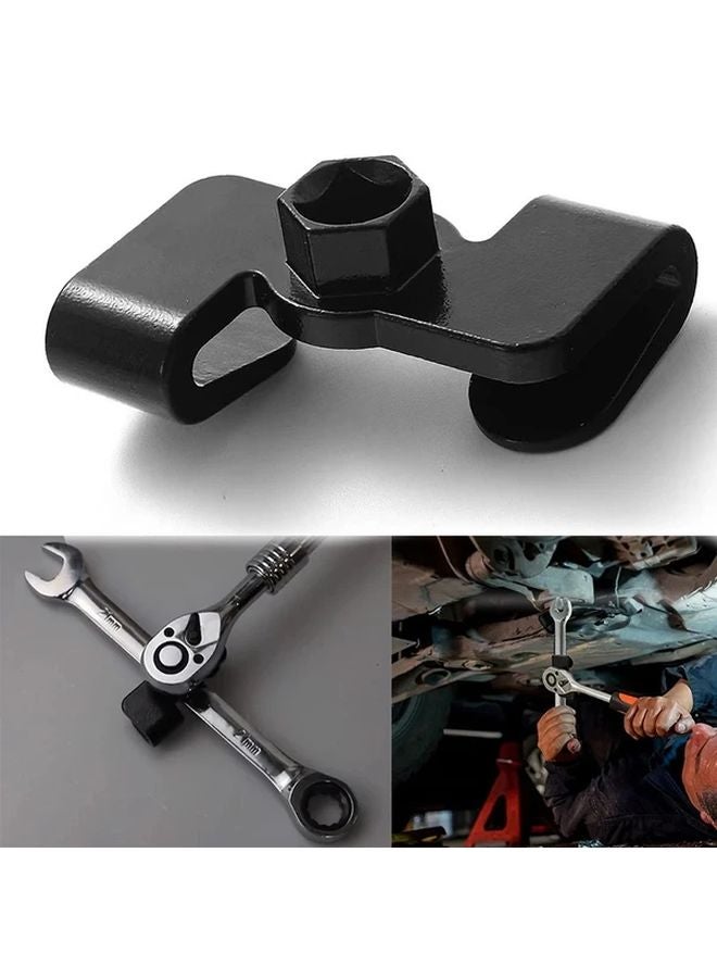 Black Universal Wrench Extension Tool 1 2 Inch Breaker Bar Extender Mechanics Leverage - Image 3