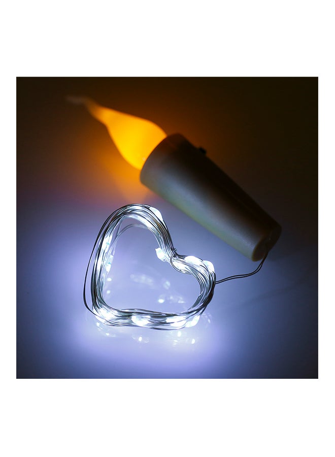 Loquat Pack Of 10 21 LED String LED Stopper Design Atmosphere Lamp White 12x6x8cm - Image 3