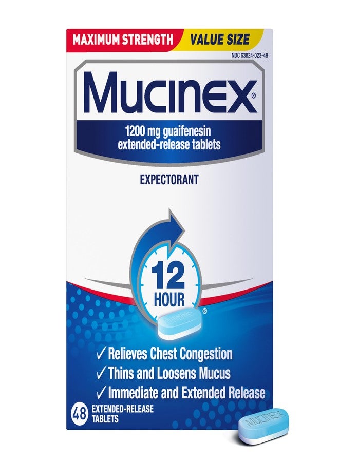 Mucinex Max Strength SE Tablets, 48-Count - Image 1
