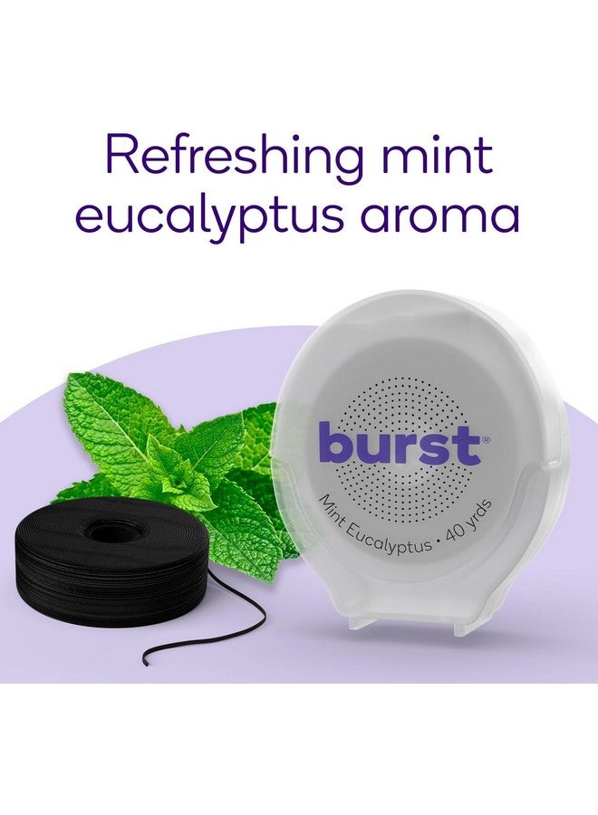 BURST Expanding Dental Floss - Stain-Absorbing, Woven Tooth Floss with Xylitol Coating to Fight Cavities - Vegan, Paraben Free - Mint Eucalyptus (40 Yards) - Image 4