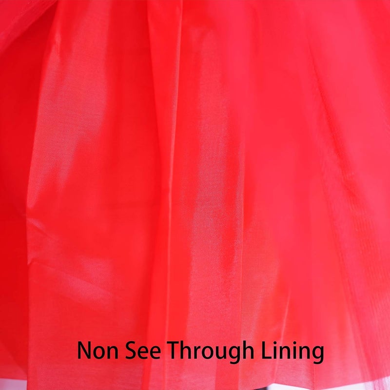 Phantomon Tutu Skirt Women's Teens Classic Elastic 4 Layered Tulle Ballet Tutu Skirt, Adult Size Non See-Through - Image 3