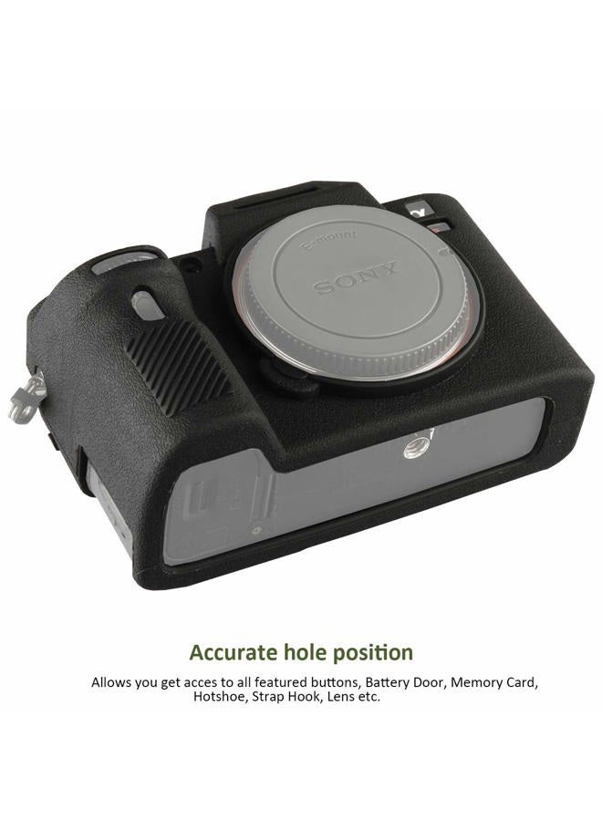 Easy Hood حافظة كاميرا لسوني ألفا A7II/A7RII/A7SII - حافظة واقية من السيليكون الناعم - أسود - Image 5