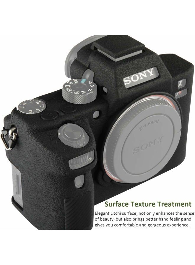 Easy Hood حافظة كاميرا لسوني ألفا A7II/A7RII/A7SII - حافظة واقية من السيليكون الناعم - أسود - Image 3