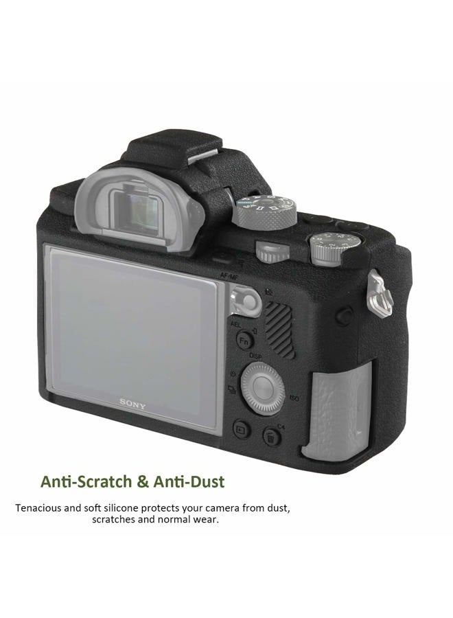 Easy Hood حافظة كاميرا لسوني ألفا A7II/A7RII/A7SII - حافظة واقية من السيليكون الناعم - أسود - Image 2