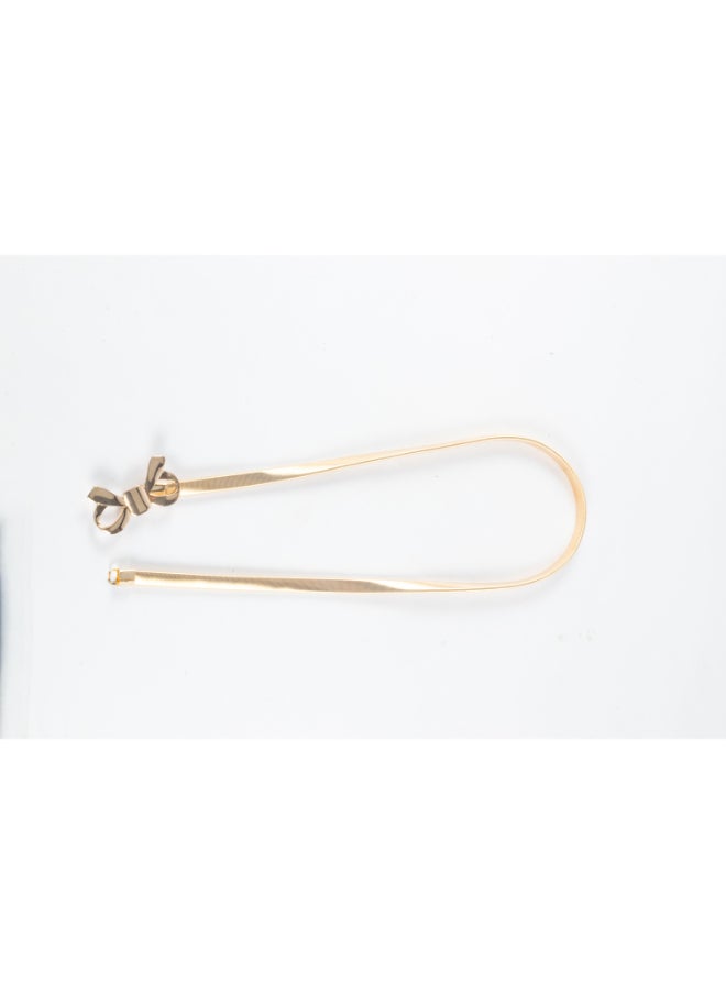 Generic Golden Metal Spring Belt for Her - Bowtie  - Image 1