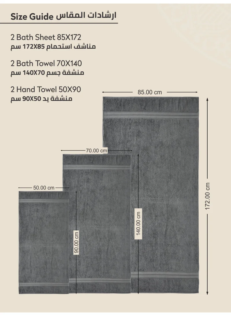 دوناتيلا قسط منشفة 6 قطع مجموعة ، 100 ٪ بتمشيط القطن 600 غسم ، ماصة للغاية ، سريعة الجافة منشفة مجموعة تشمل 2 منشفة حمام ، 2 ورقة حمام ، 2 منشفة اليد ، أفضل مجموعة للحمام رياضة ، فندق ومنتجع صحي ، أبيض