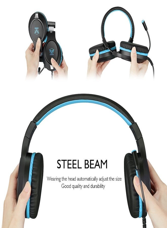 MASACEGON Gaming Headset for Xbox One, PS4, PC Lightweight Noise Cancelling Gaming Headphones with Flexible Mic for Nintendo Switch Mac Laptop iPad Smartphone - Image 3
