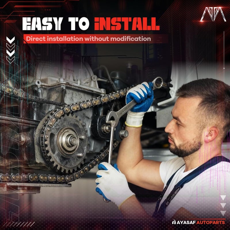 MAYASAF Engine Timing Chain Kit for Nissan KA24E 2.4L L4 Engine - OE Replacement with Gaskets and Oil Seal - Image 4