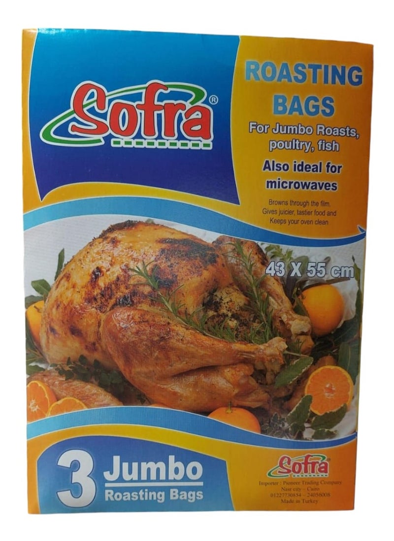 Sofra Jumbo Roasting Bags 3 Pcs  - Image 1