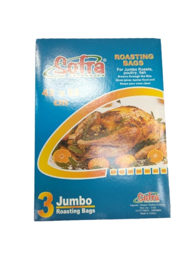 Sofra Jumbo Roasting Bags 3 Pcs - Image 1