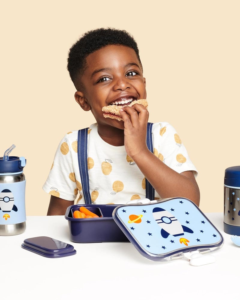 Skip Hop Spark Style Lunch Kit - Rocket (Plastic, Blue) - Image 3