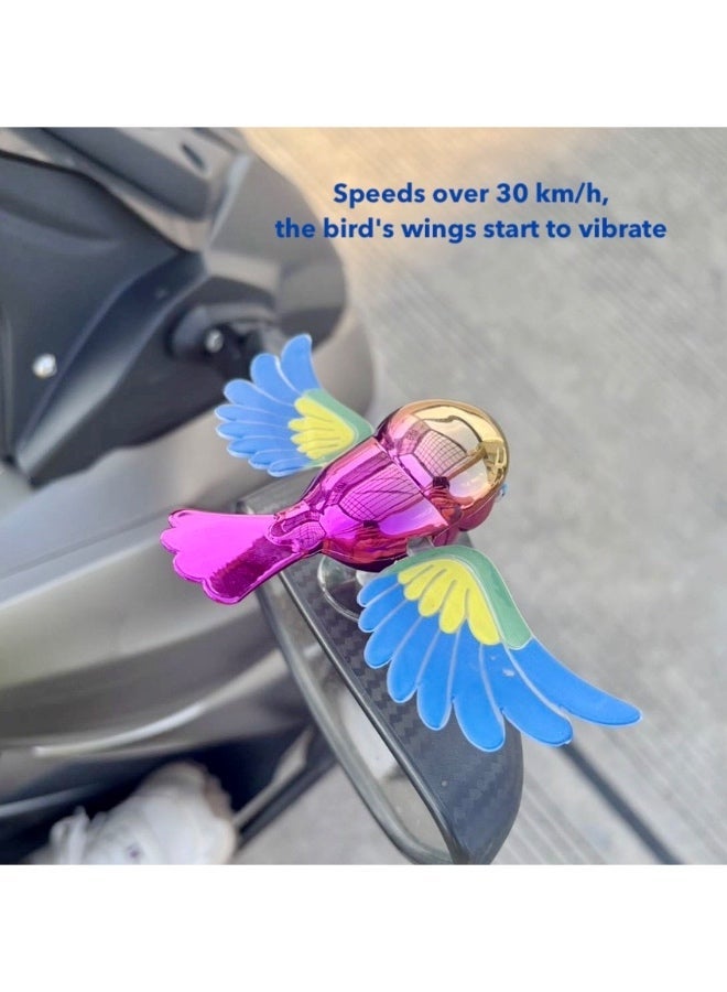 زينة إبداعية لطائر مرافق طائر يطير بالرياح بدون توصيل كهربائي للدراجات النارية والسيارات، زينة واقعية للسيارات - Image 1