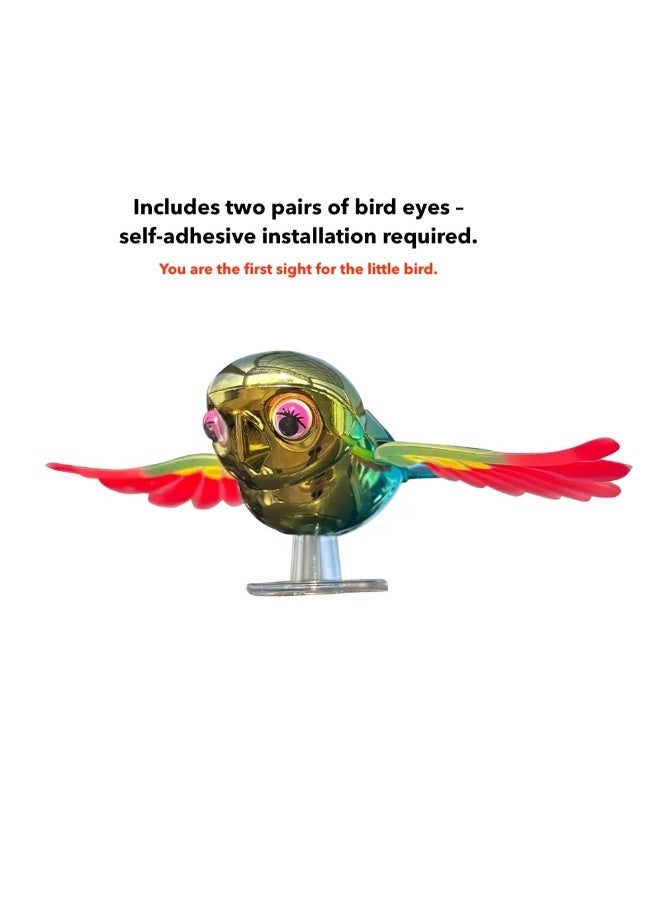 زينة إبداعية لطائر مرافق طائر يطير بالرياح بدون توصيل كهربائي للدراجات النارية والسيارات، زينة واقعية للسيارات - Image 2