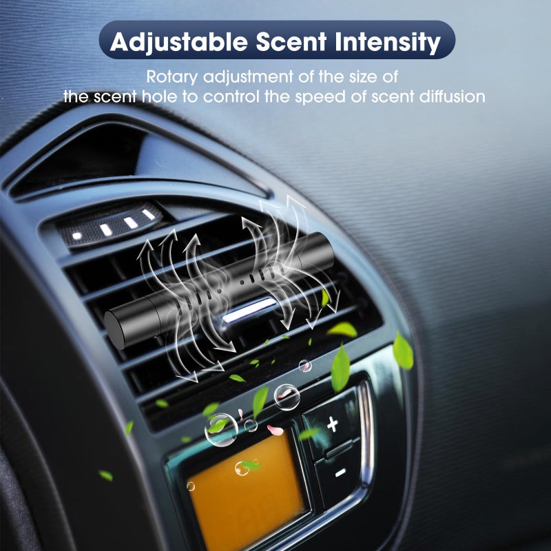 RoyAroma Car Air Freshener, RoyAroma Car Diffuser Vent Clips Set with 10 Bags Different Scents Essential Oil Stick (2 Sticks Each) and 8 Unscented Refill Sticks for Women Men Automotive Fragrance Decoration - Image 4