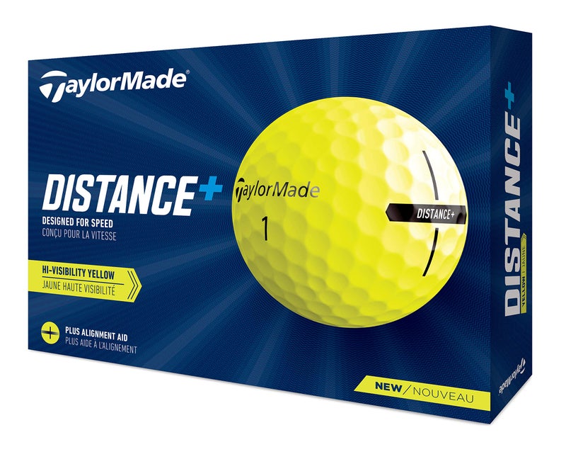 TaylorMade كرات جولف تايلور ميد 2021 تايلور ميد صفراء مسافة +، كبيرة - Image 1