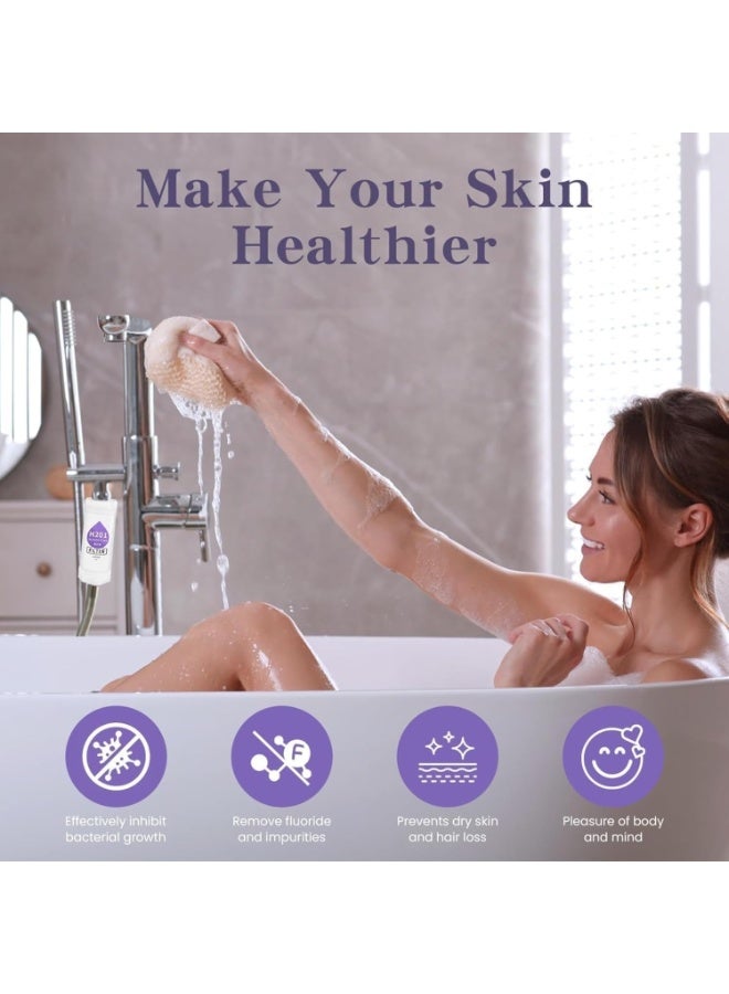 ARNOTEC Vitamin C Shower Filter with Aroma Therapy – Rose Scent Shower Head Filter for Hard Water, Chlorine & Fluoride Removal – Skin & Hair Care Water Softener, Universal Fit, Easy Installation, Eco-Friendly - Image 5