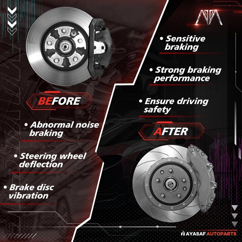 MAYASAF 18B4726 18B4727 Rear Left&Right Disc Brake Caliper Assembly for Chevy Astro 03-05/Silverado 1500 99-02/Suburban 1500/Tahoe, for GMC Safari/Sierra 1500/Yukon/Yukon XL 1500, for Cadillac DeVille - Image 5