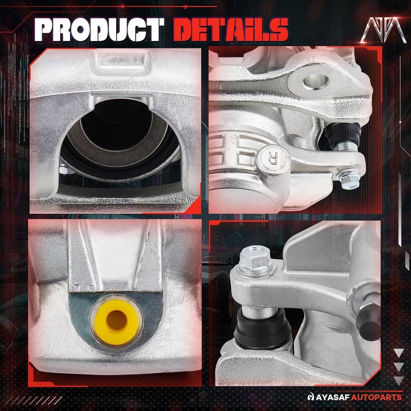 MAYASAF 18B4726 18B4727 Rear Left&Right Disc Brake Caliper Assembly for Chevy Astro 03-05/Silverado 1500 99-02/Suburban 1500/Tahoe, for GMC Safari/Sierra 1500/Yukon/Yukon XL 1500, for Cadillac DeVille - Image 3