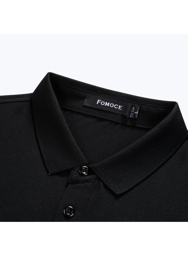 Fomoce 2024 Summer Short-sleeve T-shirt Business Casual Men's Polo Shirt - Image 4