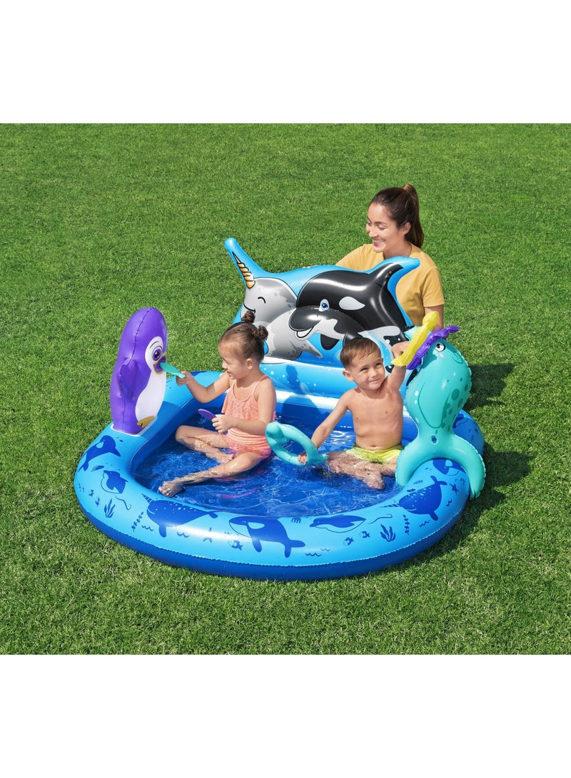 Bestway Bestway Play Center Polar Pals 34x131x73cm | Kiddie Pool | Inflatable Pool for Toddlers and Kids - Image 2