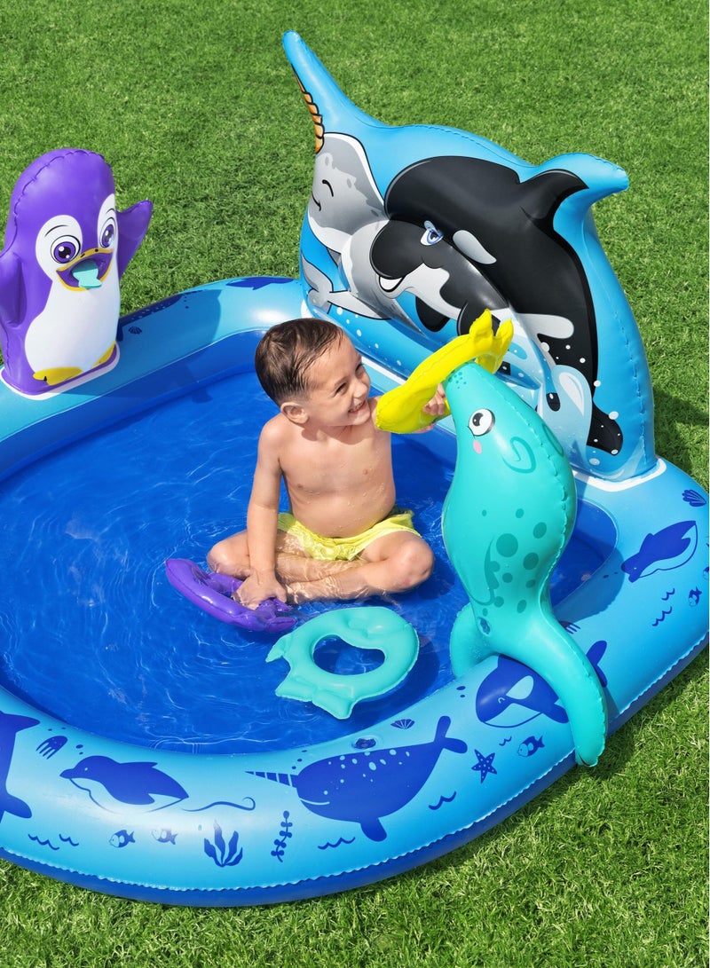 Bestway Bestway Play Center Polar Pals 34x131x73cm | Kiddie Pool | Inflatable Pool for Toddlers and Kids - Image 3