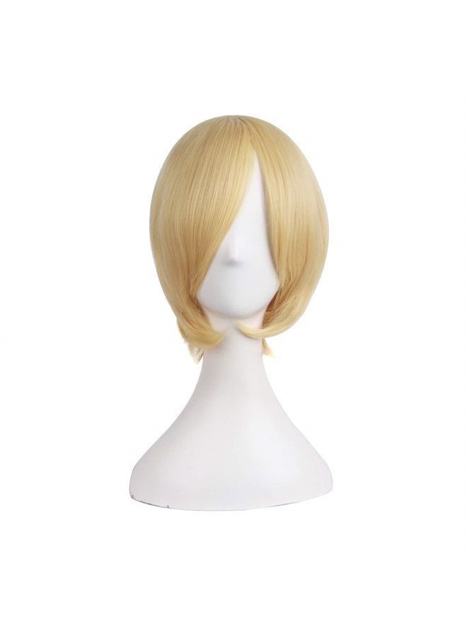 MapofBeauty 48" Straight 2 Clip On Ponytails Cosplay Costume Wig (Orange Yellow)  - Image 5