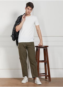 Dennis Lingo Men's Olive Cargo Trousers - Relaxed Fit Outdoor Essential  - Image 1