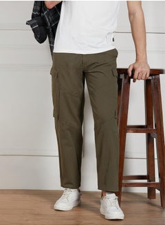 Dennis Lingo Men's Olive Cargo Trousers - Relaxed Fit Outdoor Essential  - Image 2