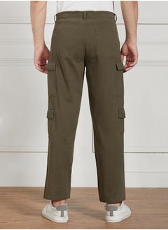 Dennis Lingo Men's Olive Cargo Trousers - Relaxed Fit Outdoor Essential  - Image 5